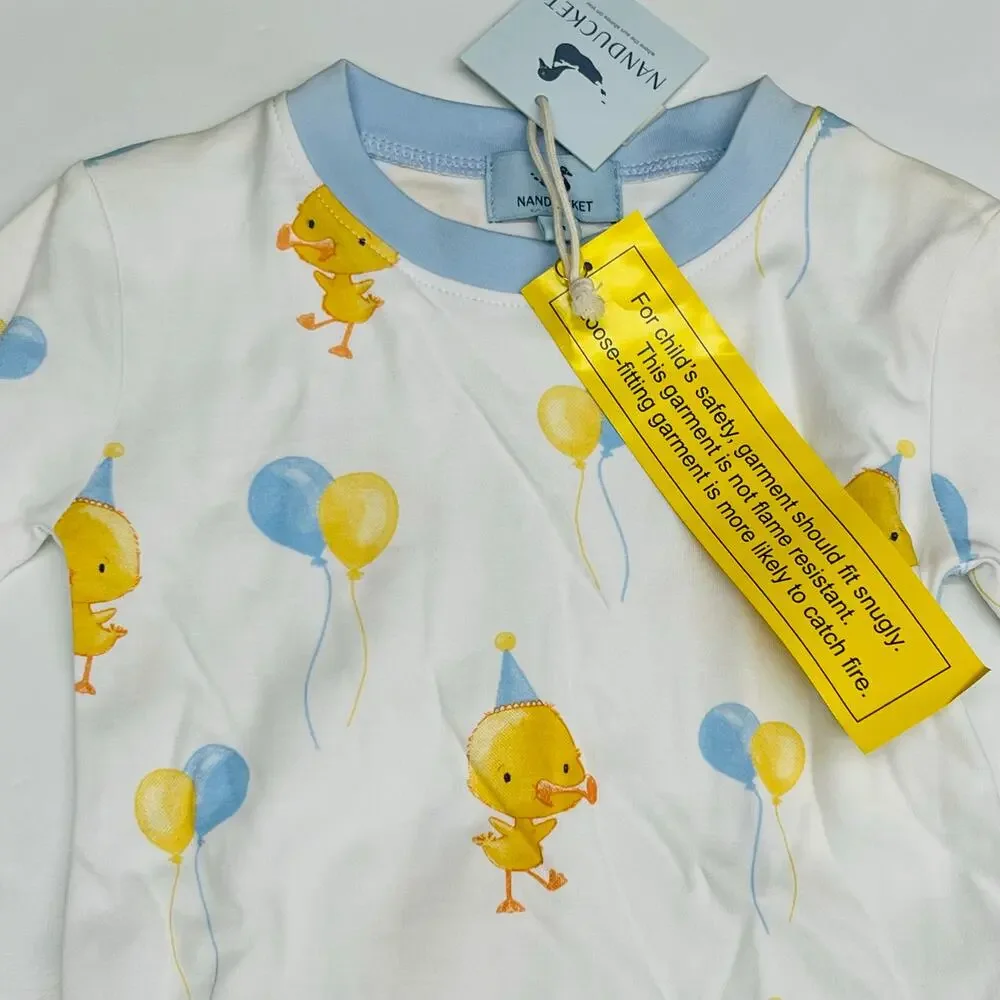 NWT Nanducket Size 6 Blue 2 piece Ack Celebration Pajamas
